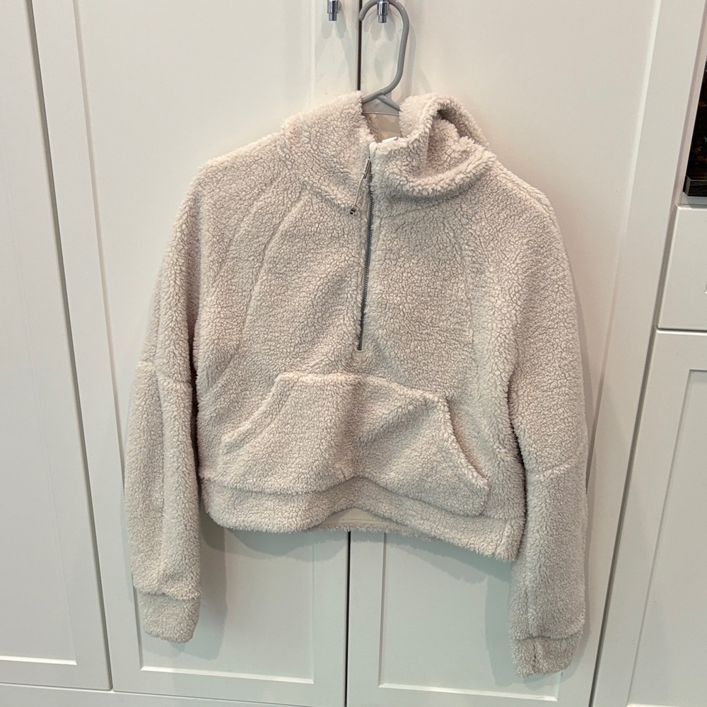 lululemon athletica White Scuba Oversized Half-Zip Hoodie - Picture 6 of 8